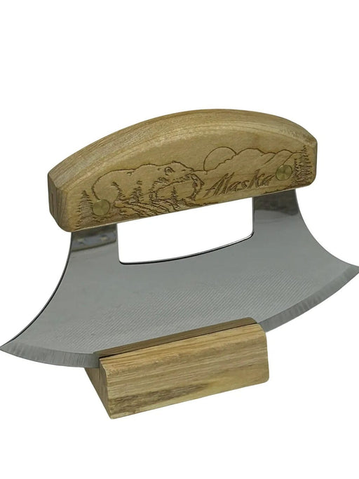 Inupiat Birch Ulu Bear and Mountain ULU