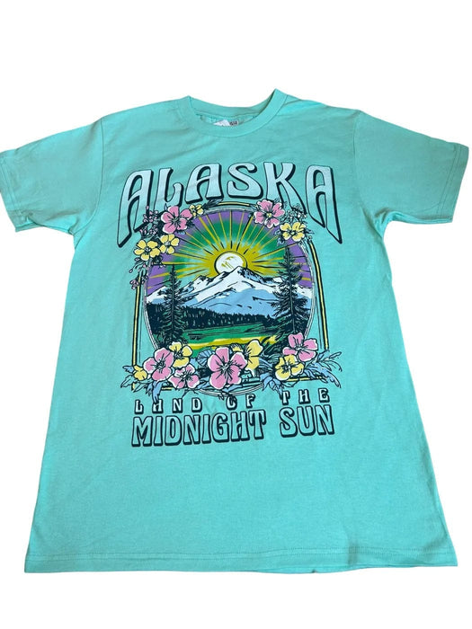 Jumbo Floral Mt. AK Lights, Adult T-shirt SOFT GOODS / T-SHIRT