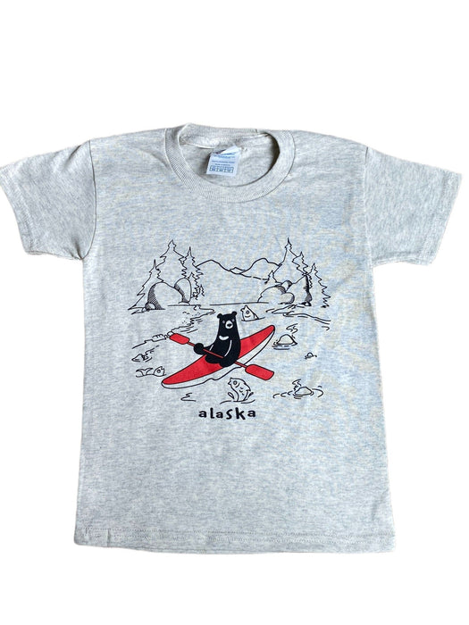 Kayaking Bear, Youth T-shirt SOFT GOODS / KIDS