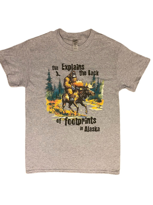 Lack of Foot Prints Big Foot, Adult T-shirt SOFT GOODS / T-SHIRT