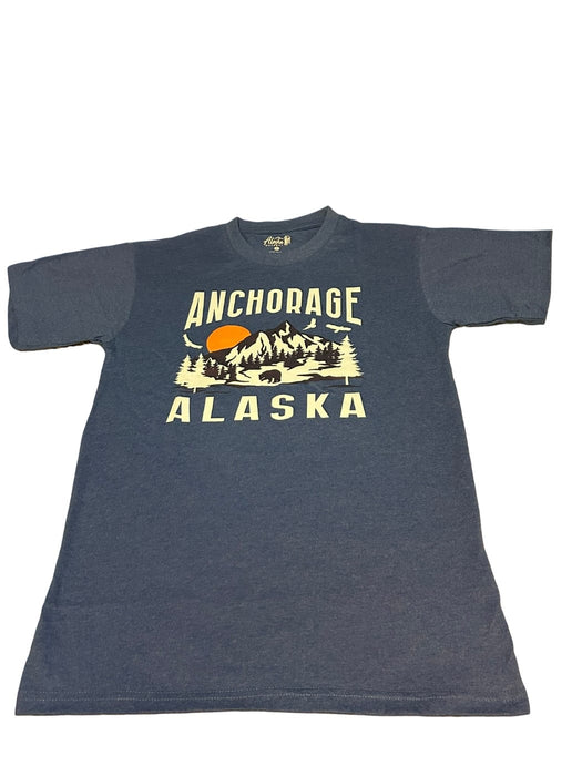 Landscape Anchorage Mountain, Heather Royal T-shirt SOFT GOODS / T-SHIRT