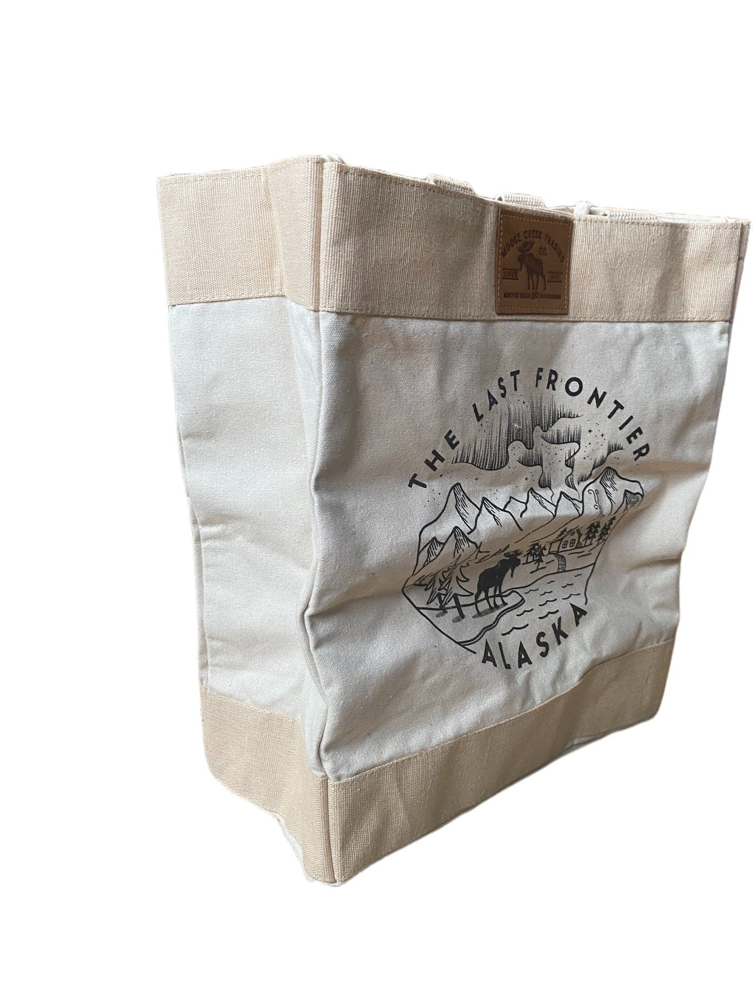 Last Frontier Line Art, Market Bag — Polar Bear Gifts