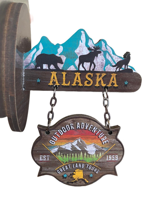 Magnetic Hanging Sign-Great Land Tours COLLECTIBLES / MAGNETS