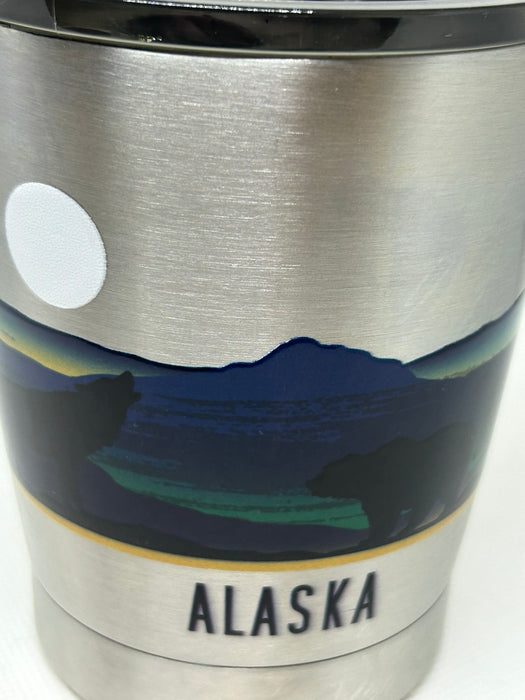 Misty Mountain Strip, Wolf and Bear, Drinkware