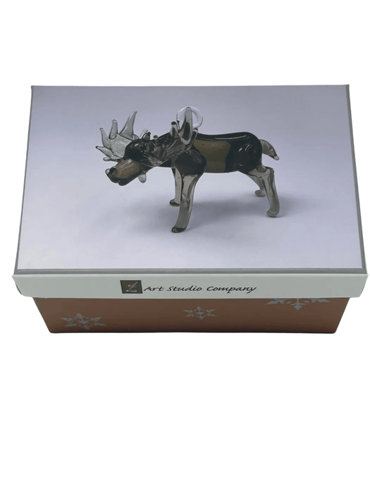 Moose, Blown Glass Ornament COLLECTIBLES / ORNAMENTS