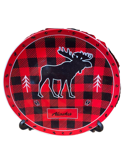 Moose Red Plaid, Plate 2.99 Table