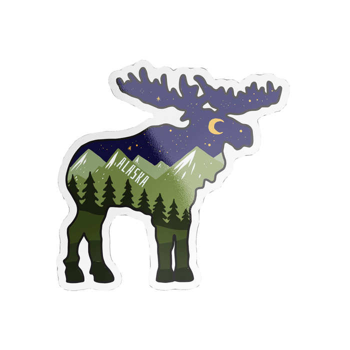 Mountain Hand Moose Sticker COLLECTIBLES / STICKERS