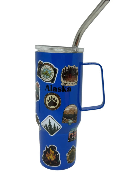 Mountain Sticker Mini Stainless Steel Shot KITCHEN / SHOT GLASSES