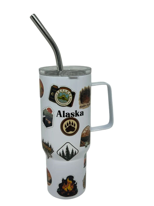 Mountain Sticker Mini Stainless Steel Shot KITCHEN / SHOT GLASSES