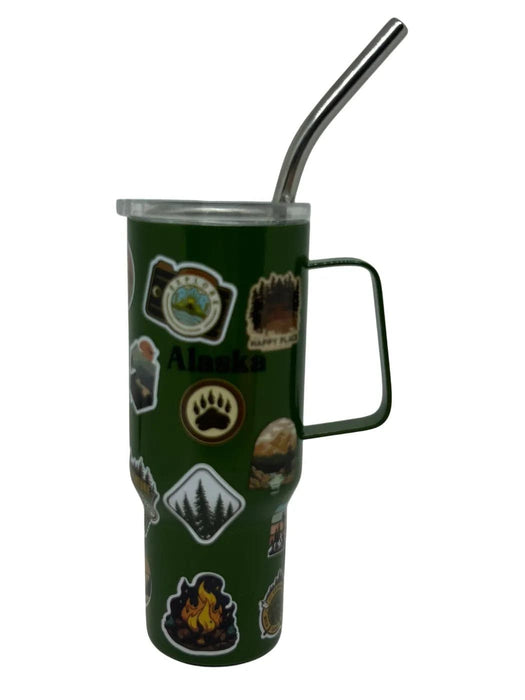 Mountain Sticker Mini Stainless Steel Shot KITCHEN / SHOT GLASSES