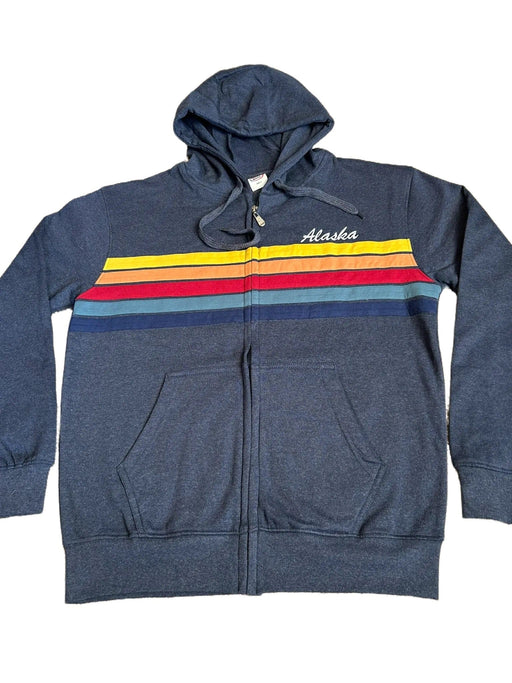 Multi Striped Full Zip Adult Hoodie SOFT GOODS / S-SHIRTS