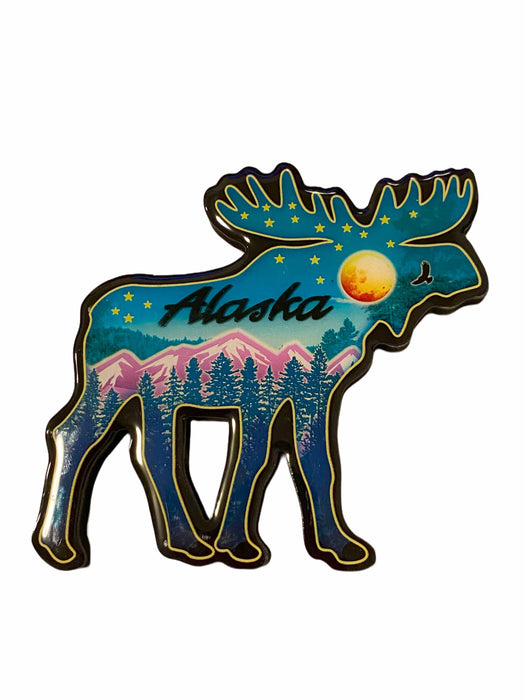 Night Fall, Moose shape Magnet COLLECTIBLES / MAGNETS
