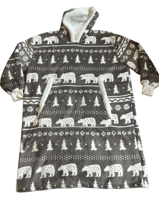 Nordic Bear, Blanket Sleep Hoodie Soft goods/ SleepShirts