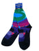 Northern Light scene with bear Sock WEARABLES / SOCKS