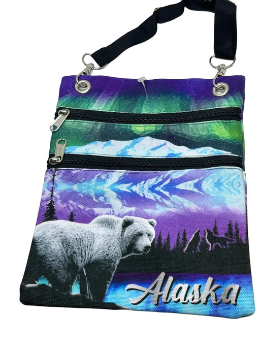 Northern Lights Foil Passport Bag TRAVEL / TOTES & BAGS