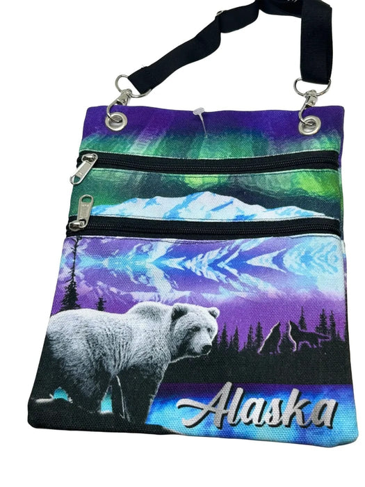 Northern Lights Foil Passport Bag TRAVEL / TOTES & BAGS