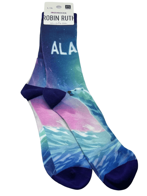 Northern Lights Polar Bear Sock WEARABLES / SOCKS