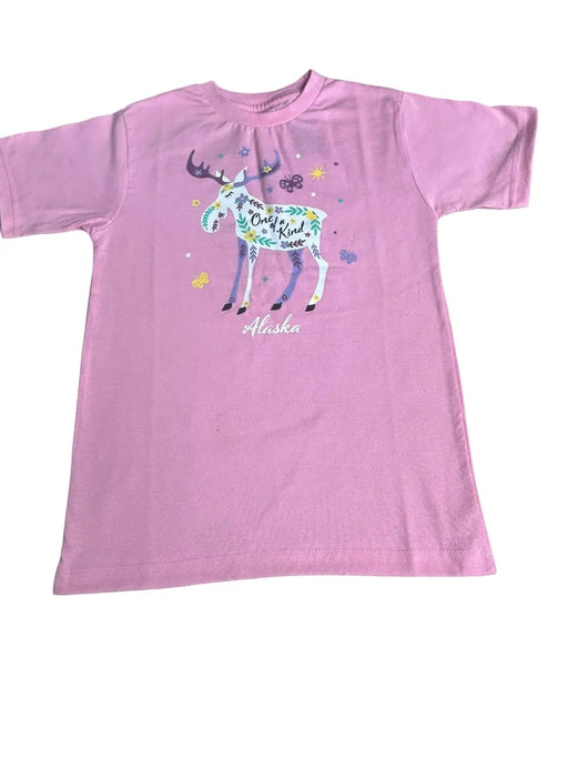 One of a Kind Floral Moose,  Youth Kids SOFT GOODS / KIDS