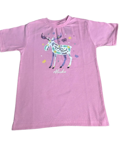 One of a Kind Floral Moose,  Youth Kids SOFT GOODS / KIDS