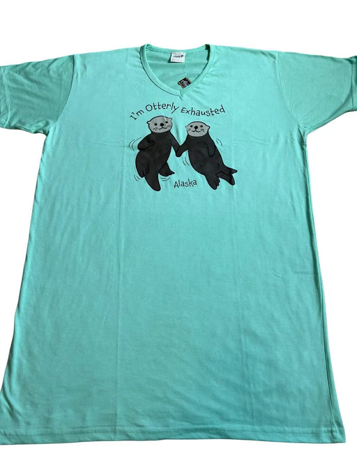 Otterly Exhausted, Night Shirt Soft goods/ SleepShirts