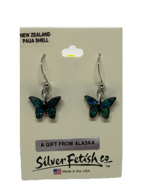 Paua Shell Butterfly, Earrings JEWELRY