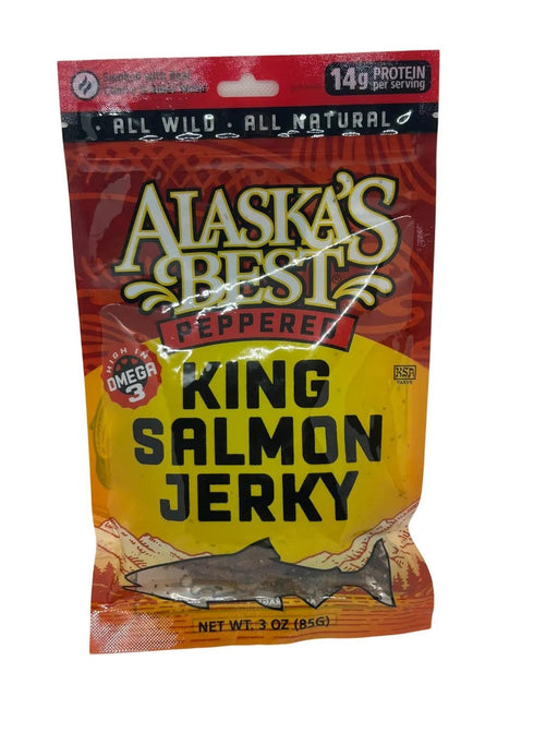 Pepper Salmon Jerky, 3oz Bag FOOD / FISH