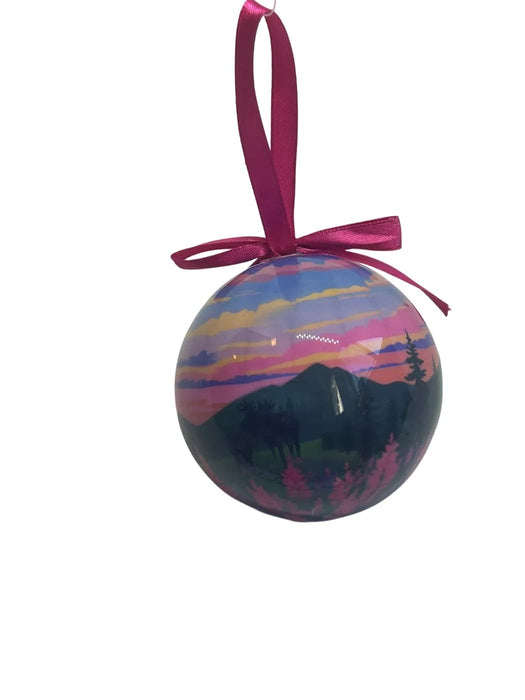 Pink Sunset Alaska Ball ornament COLLECTIBLES / ORNAMENTS