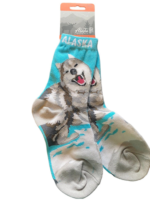 Playful Husky, Youth Sock KIDS / SOCKS