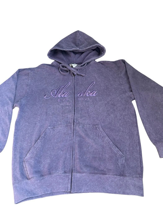 Puffed Alaska Established Tonal, Full Zip Hoodie Sweatshirts