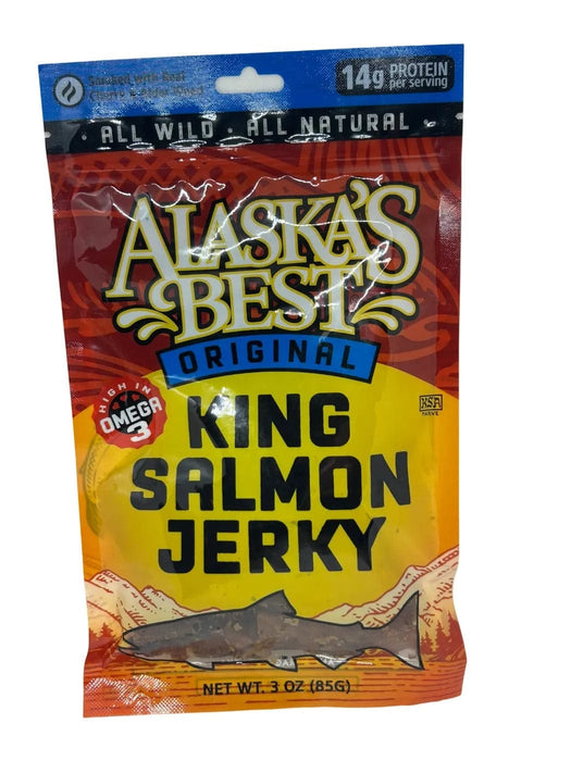 Regular Salmon Jerky, 3oz Bag FOOD / FISH