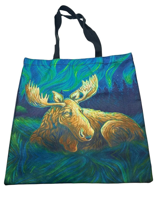 Restful Night Aurora Moose, Tote Bag TRAVEL / TOTES & BAGS