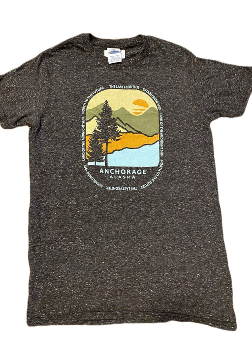 Retro Tree, Anchorage Alaska Adult T-Shirt SOFT GOODS / T-SHIRT