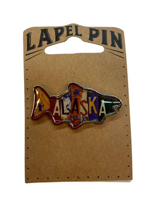 Salmon License Plate, Pin COLLECTIBLES / PINS