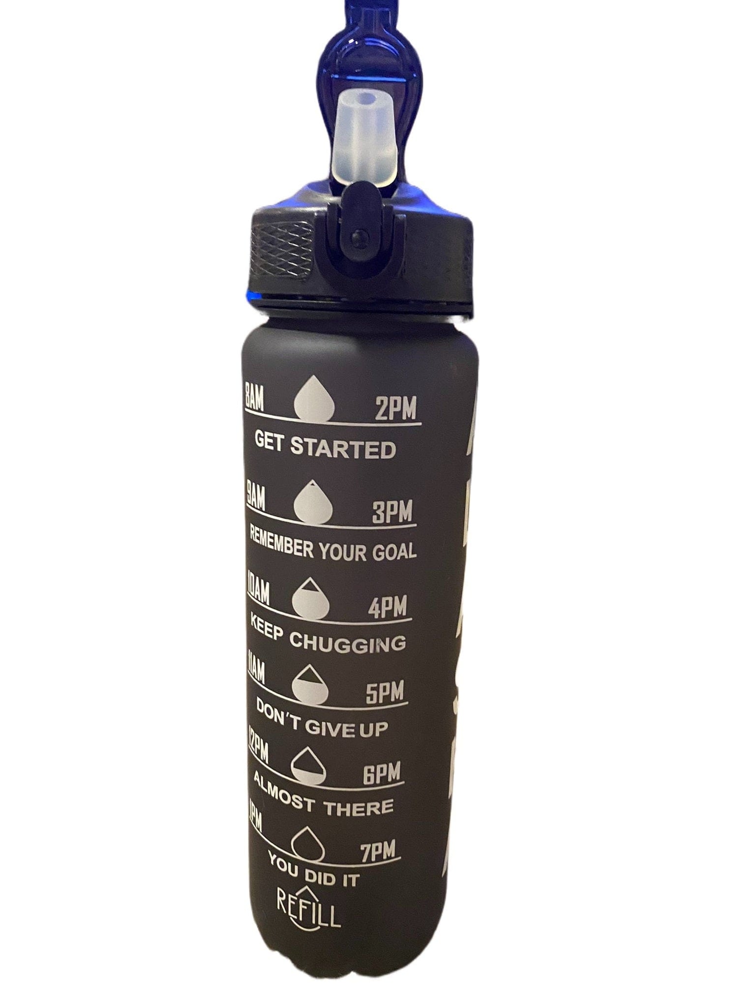 Time Marker Water Bottle, Black — Polar Bear Gifts