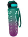Time Marker Water Bottle, Green/Purple Travel/Bottles and Cups