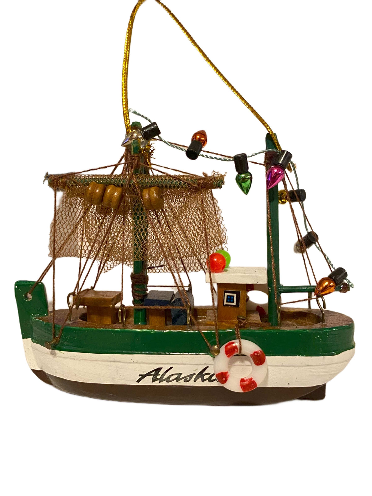 Trawler Wooden Boat, Ornament — Polar Bear Gifts