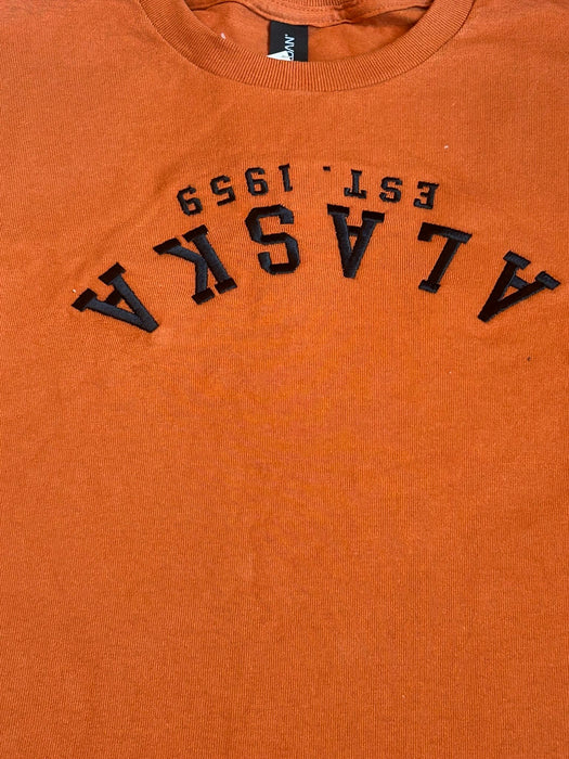 Upside Down Alaska Embroidered T-shirt SOFT GOODS / T-SHIRT