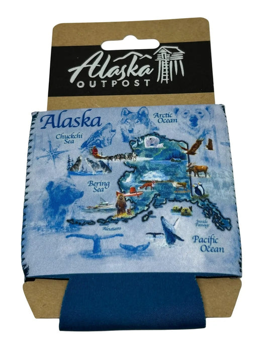 Van Zyle Alaska Map Koozie KITCHEN / KOOZIES