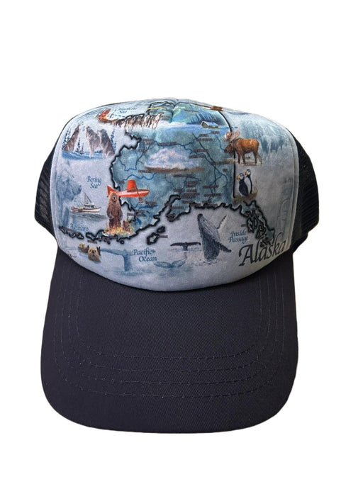 Van Zyle Alaska Map Trucker Hat WEARABLES / BASEBALL HATS