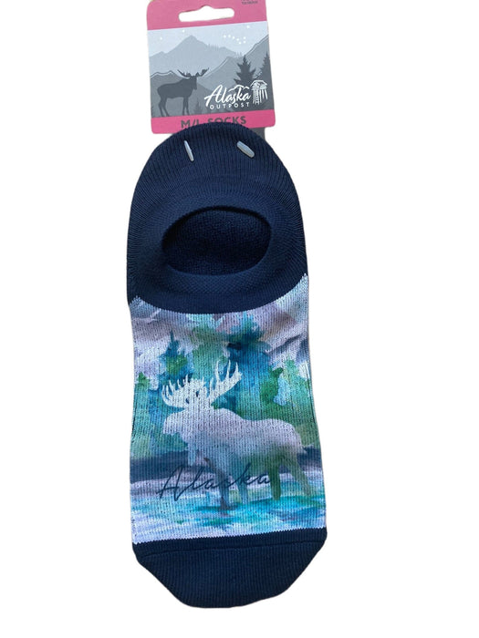 Water Color Moose, Low Cut Sock WEARABLES / SOCKS
