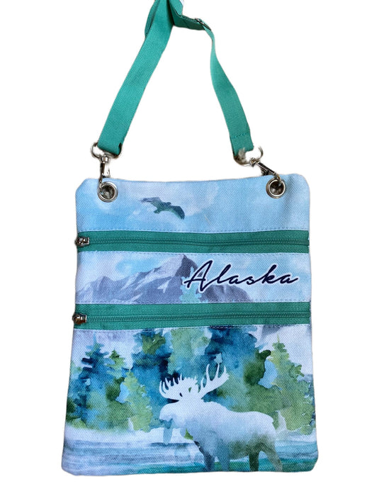 Water Color Moose, Passport Bag TRAVEL / TOTES & BAGS