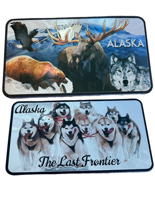 Wild Life / Sled Dog 2 Sided Foil Magnet COLLECTIBLES / MAGNETS