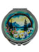 Wildflower Porthole Silver Compact Mirror TRAVEL / ACCESSORIES