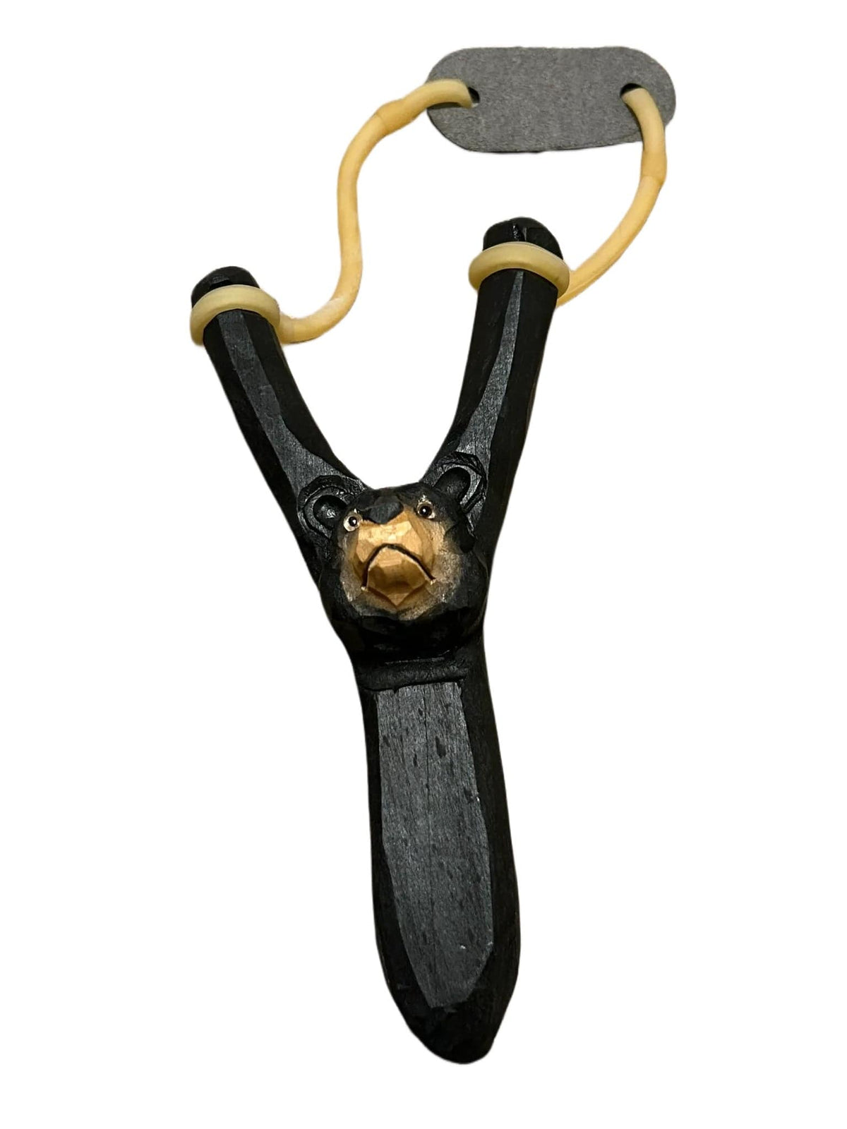 Wooden Black Bear Sling Shot — Polar Bear Gifts
