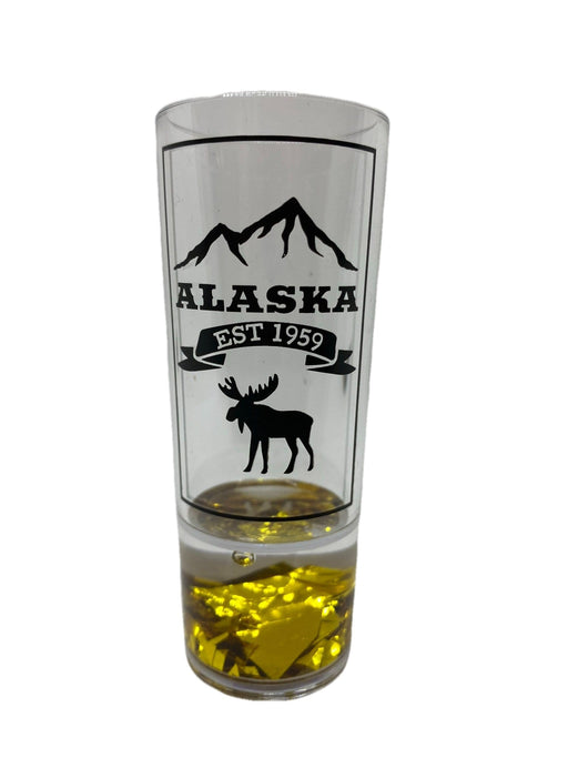 Acrylic Alaska Gold flakes KITCHEN / SHOT GLASSES