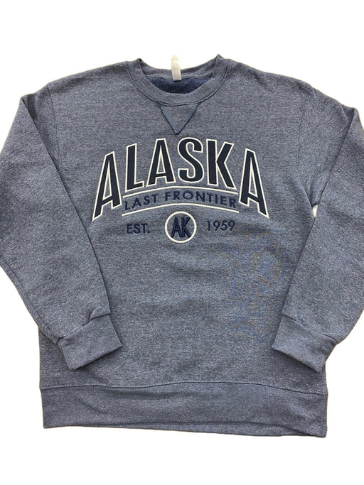 Tweed Grizzly Alaska, Crew Neck Sweatshirt — Polar Bear Gifts