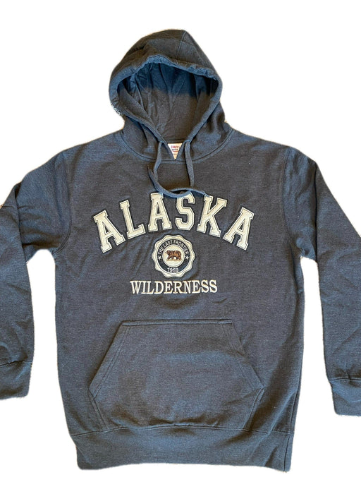 Alaska Wilderness Bear Patch Hoodie - Charcoal SOFT GOODS / S-SHIRTS