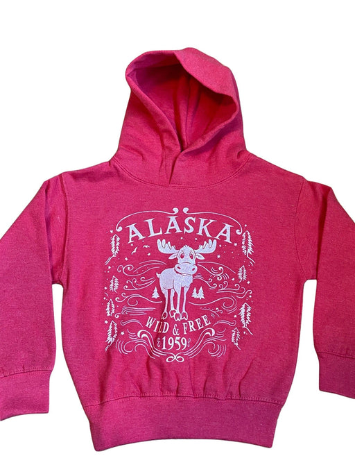 Alaska Stripe Mountain, Youth Hoodie — Polar Bear Gifts