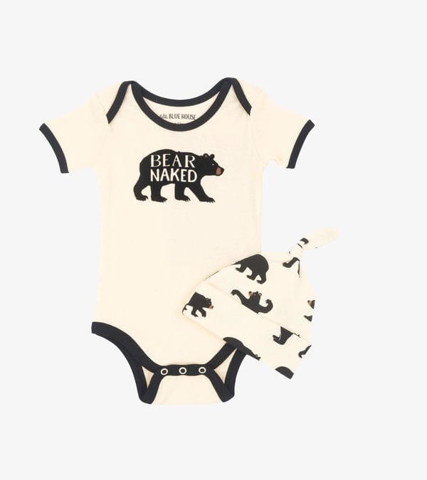 Black Bear-Bear Naked, Baby Bodysuit & Hat SOFT GOODS / KIDS