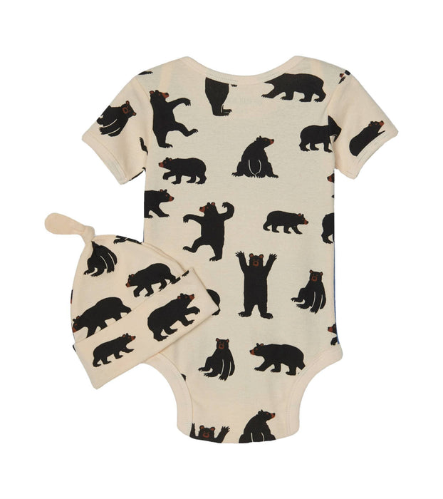 Black Bears Baby Bodysuit & Hat SOFT GOODS / KIDS